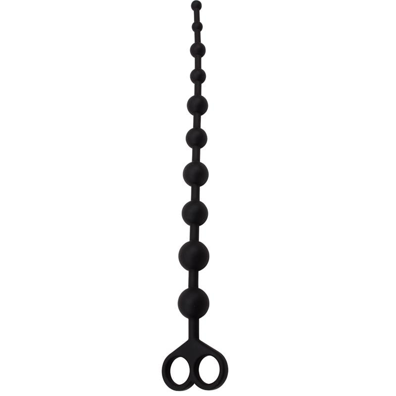 Cadena Anal 30.8 X 2.4 Cm Silicona Negro