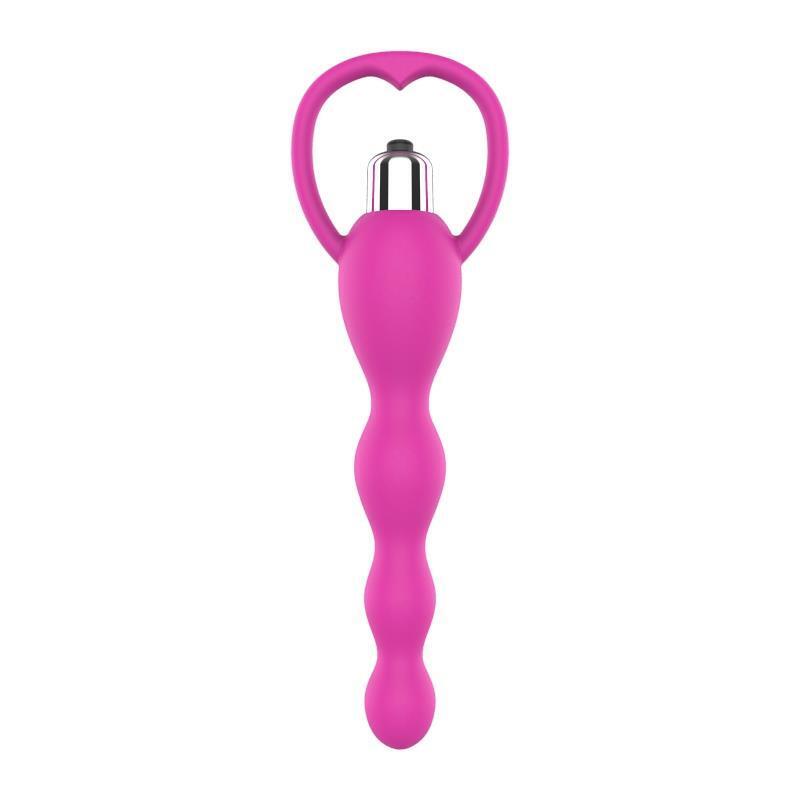 Cadena Anal Con Vibración Rosa