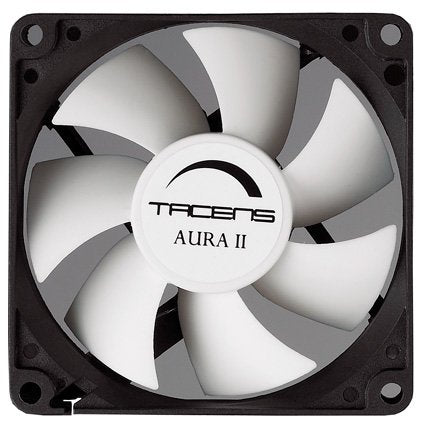 EAN 4710700954324 - Tacens Aura II 8cm Carcasa del ordenador Negro, Blanco imagen 1