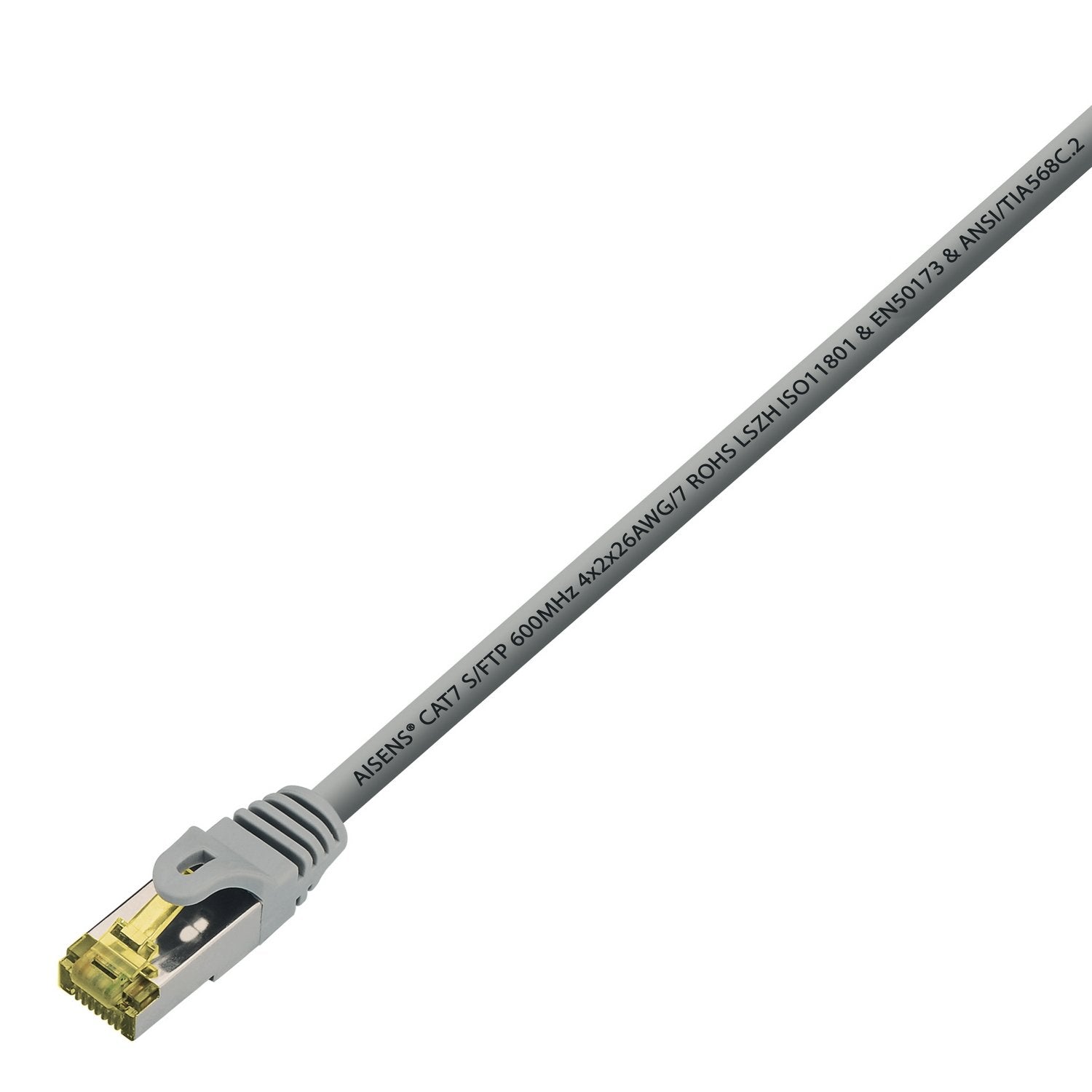 Aisens Cable De Red Rj45 Lszh Cat.7 600 Mhz S/Ftp Pimf Awg26 - 15m - Gris