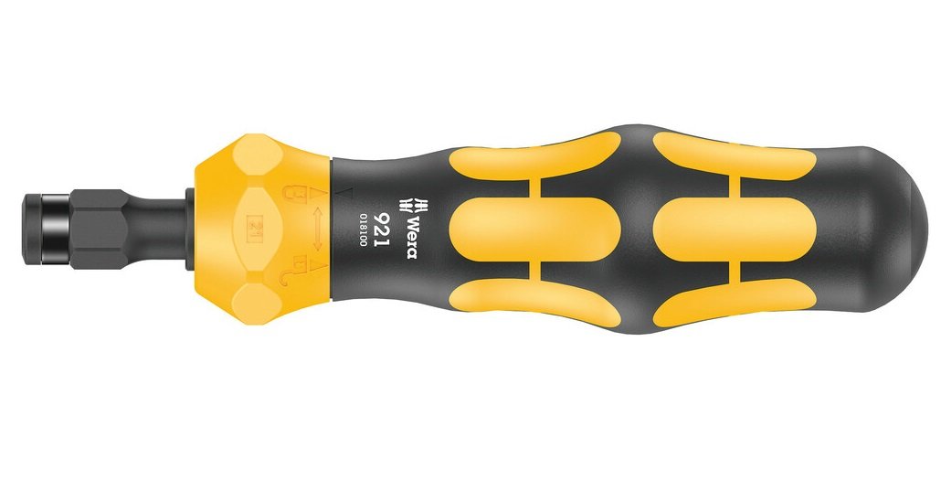 Atornillador Wera 921 Kraftform Plus Negro Amarillo, 1/4" 05018100001