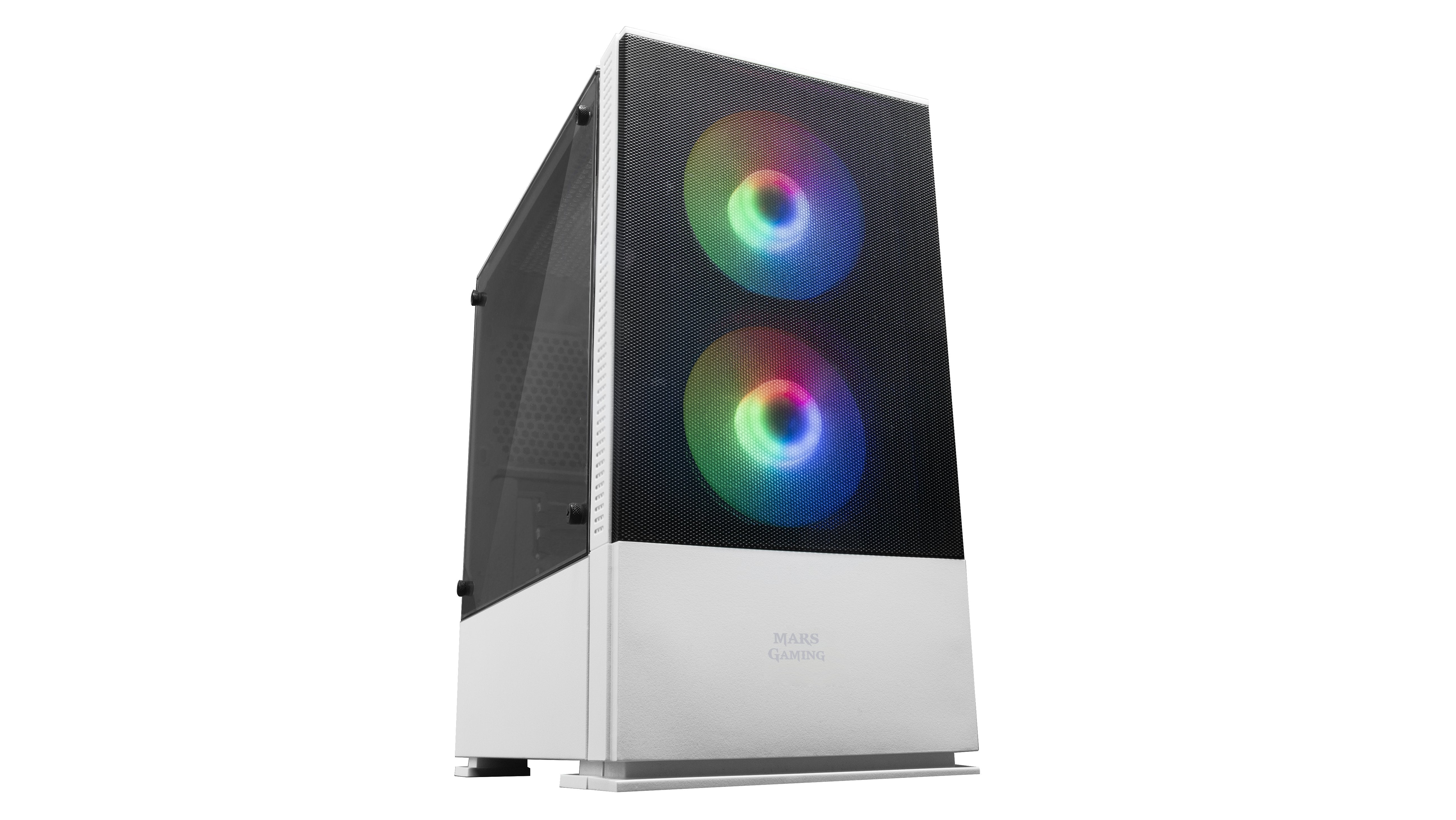 Caja Pc Marsgaming Microatx Mcz White