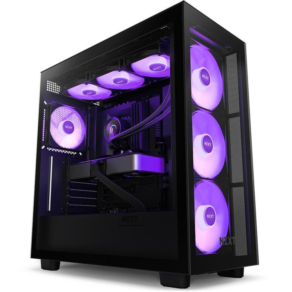 Refrigerador Liquido Cpu Nzxt Kraken 360 Rgb 3x120 Negro Vent Rgb Display Lcd