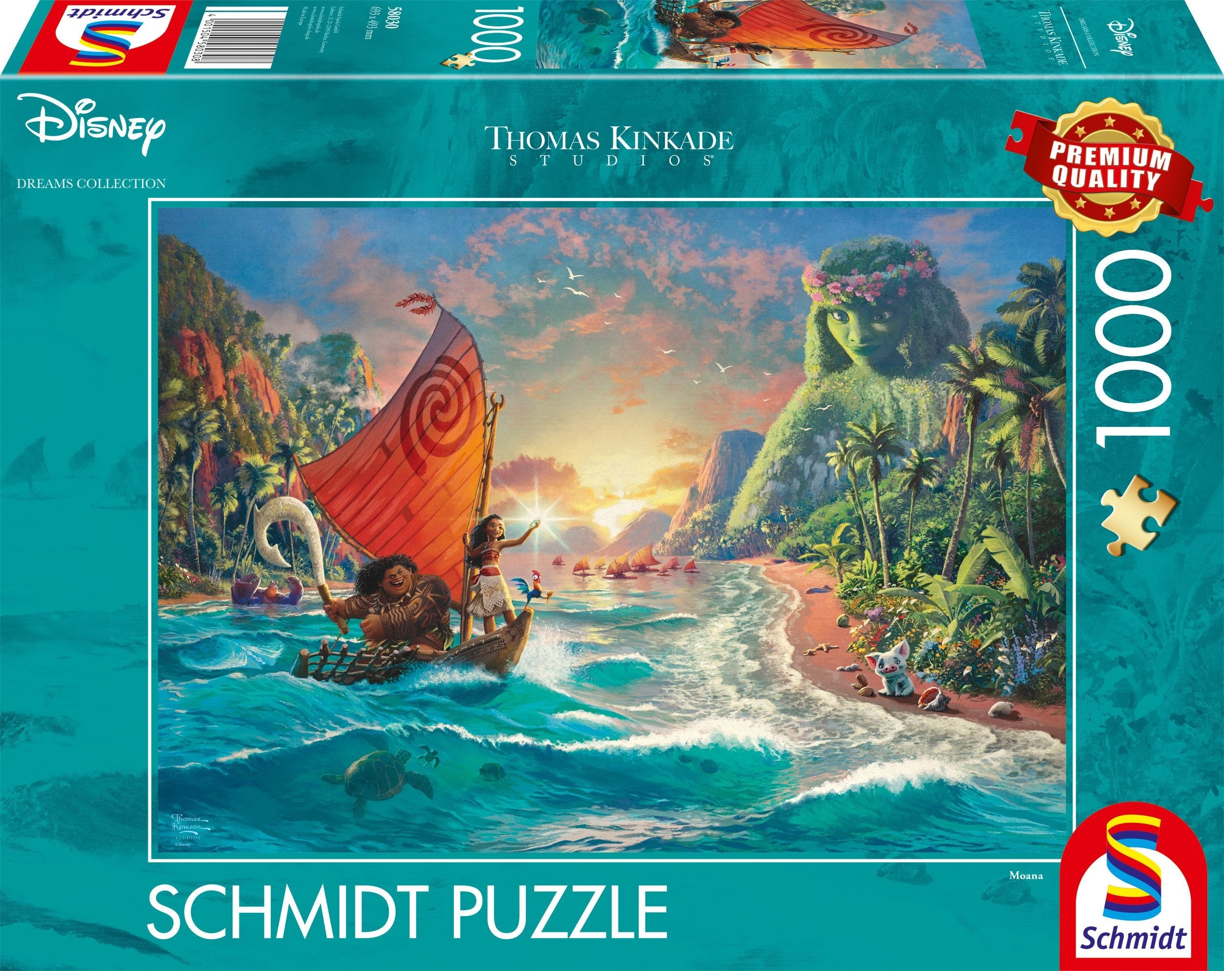 Puzzle Schmidt Spiele Thomas Kinkade Studios: Moana Vaiana, 1000 Piezas 58030