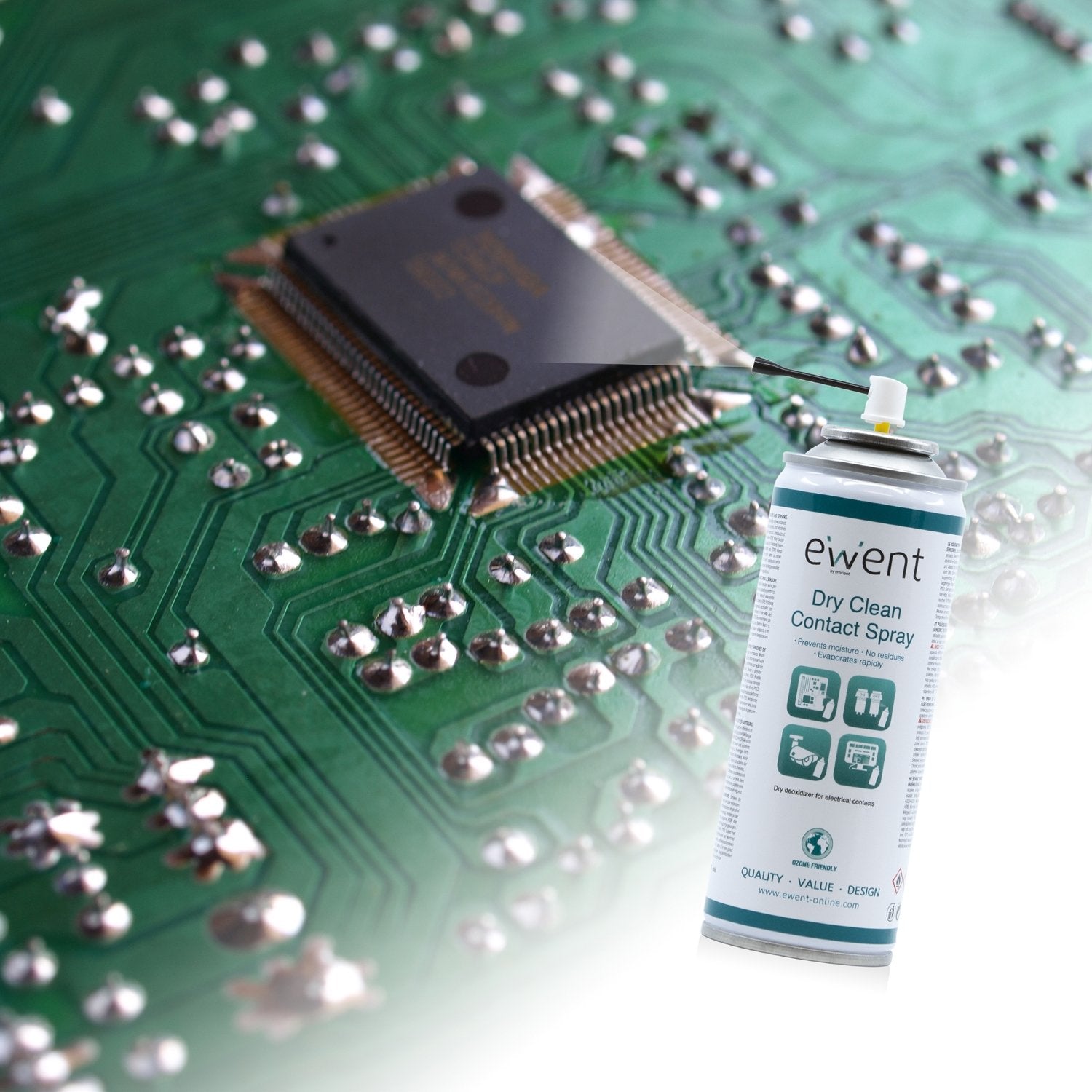 EAN 8054392614071 - Ewent EW5614 kit de limpieza para computadora Pantallas / Plásticos, Universal Espray para limpieza de eq imagen 1