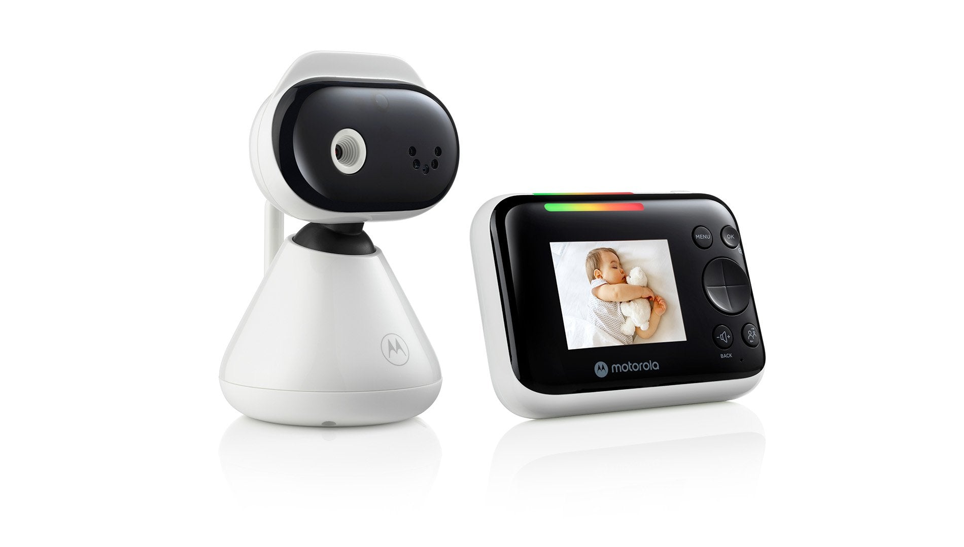 Monitor Para Bebés Con Video Motorola Pip1200 2.8", Blanco Negro