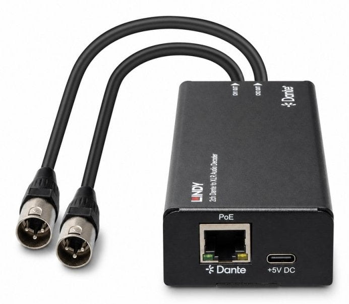 2ch Dante To Xlr Audio Decoder