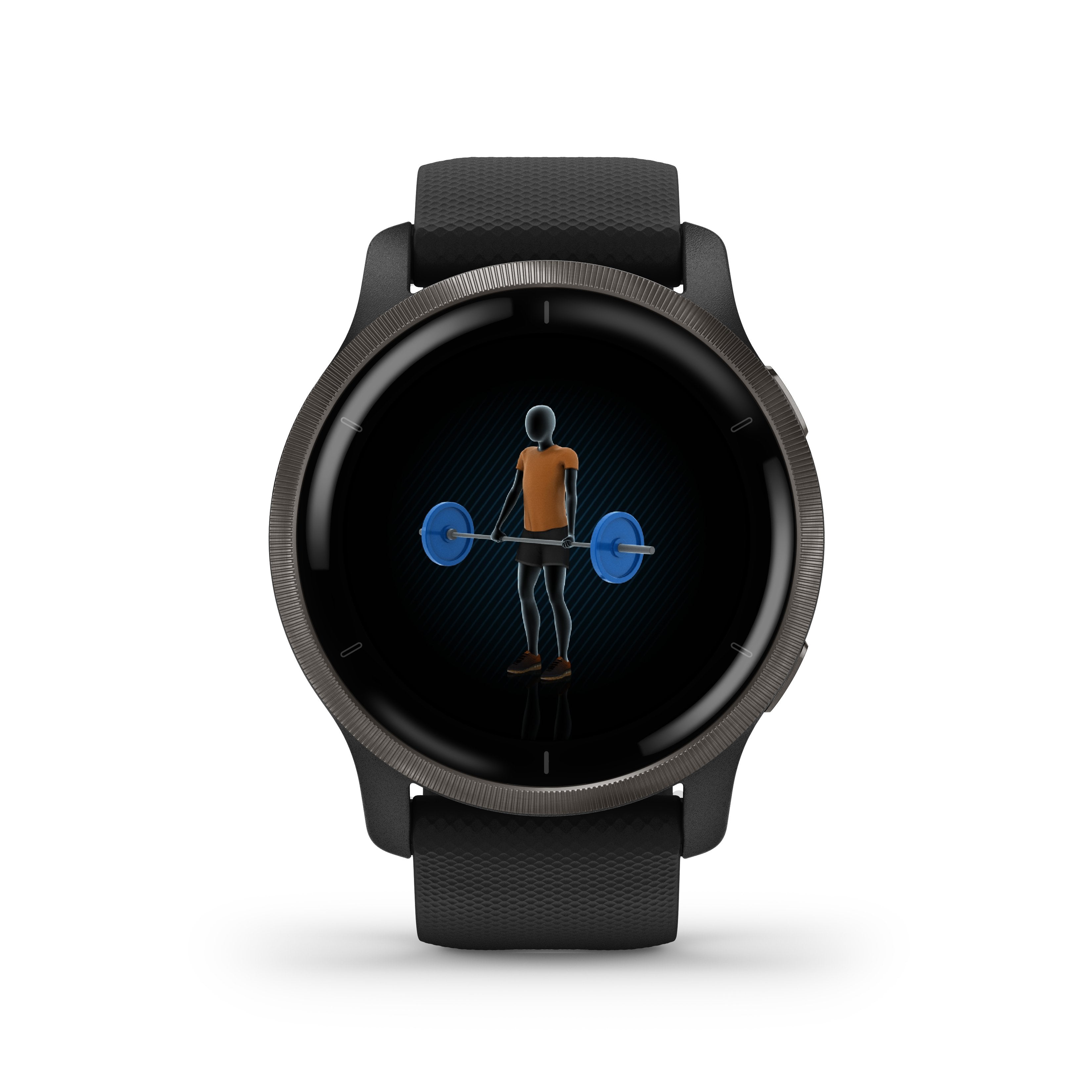 Garmin Venu 2 Negro/Pizarra Smartwatch Multideporte Wifi Gps Integrado Frecuencia Actividad Sueño 45 Mm