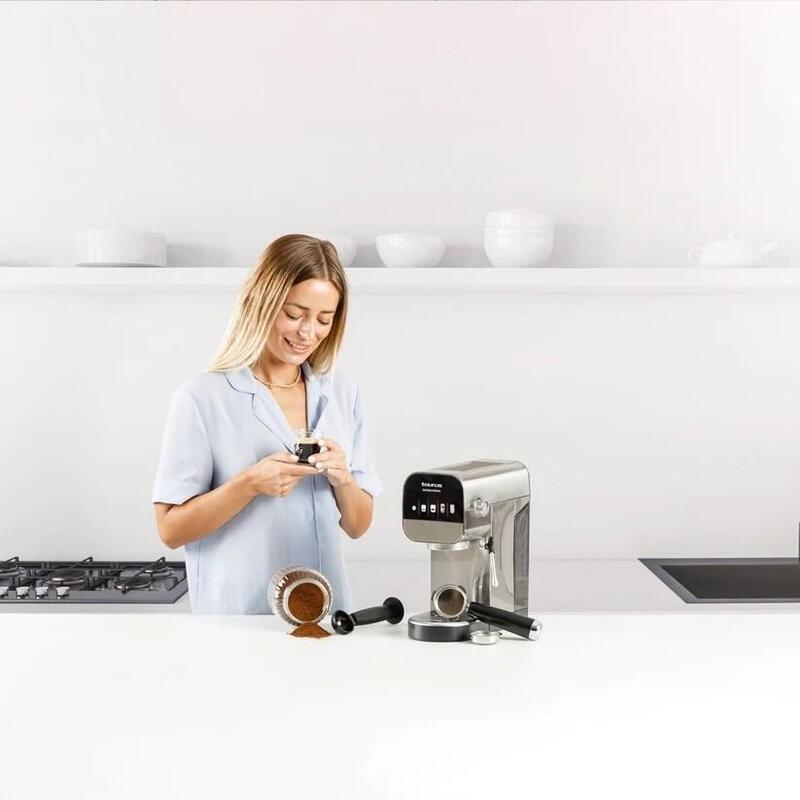 Cafetera De Émbolo A Presión Taurus Euforia Digital, 1350 W, 20 Bar