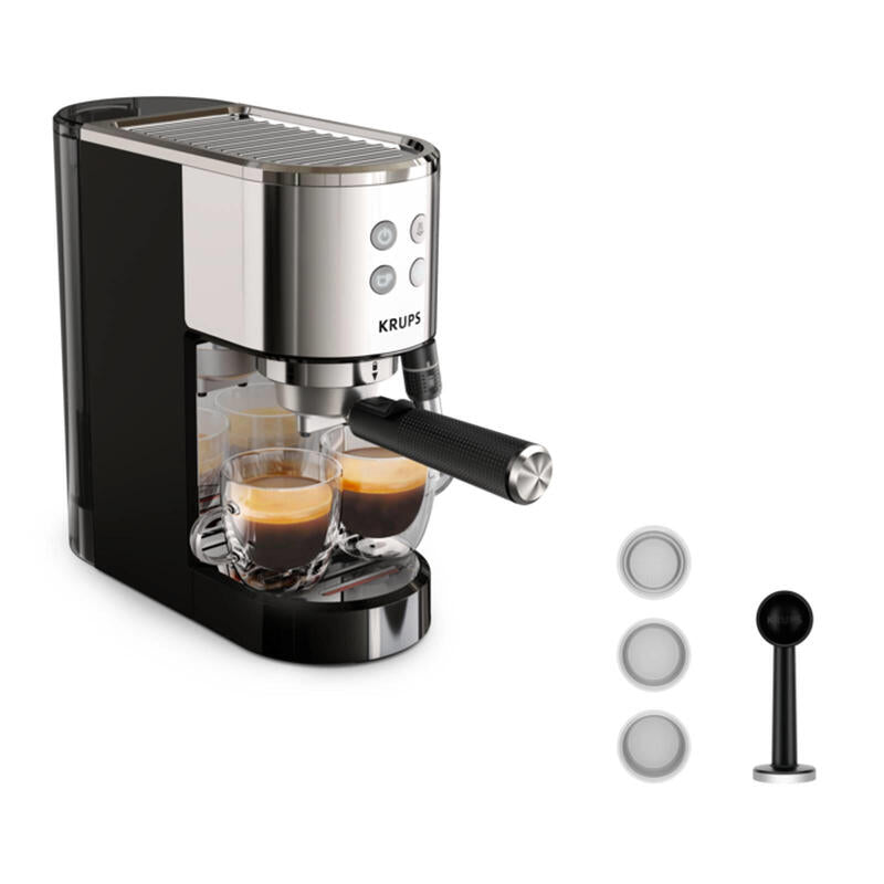Cafetera Espresso Krups Virtuoso + Xp444c10 Negro