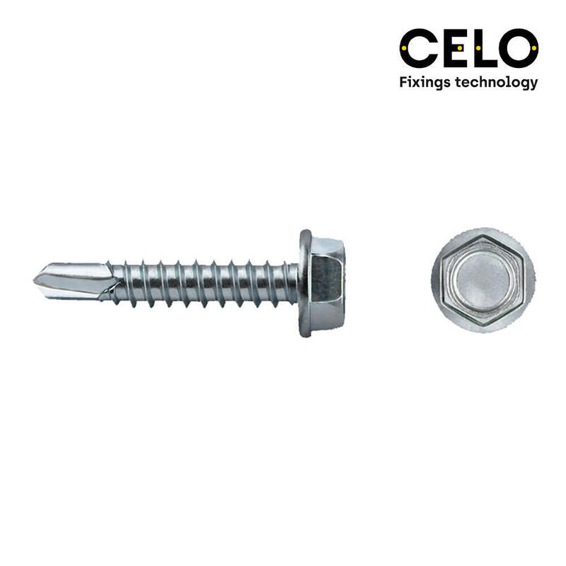 Caja 100 Unid. Punta Broca Hexagonal Din/Ref 7504k Ø6,3x63mm Zincado Celo