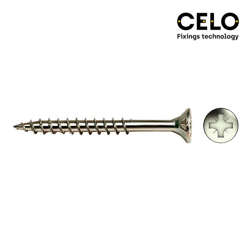 Caja 100 Unid. Tornillo Madera Avellanado Pz R/Parc Ref Vloxp Ø5x90mm Zincado Celo