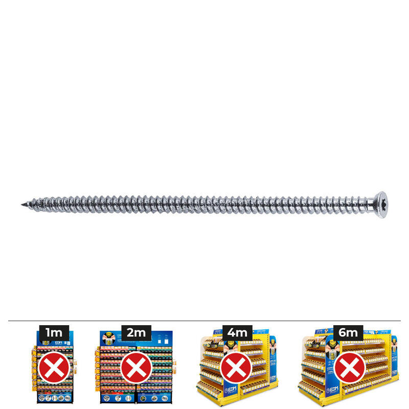 Caja 100 Unidades. Tornillo De Premarcos Fbs 7,5-92 Avellanado, Cincado