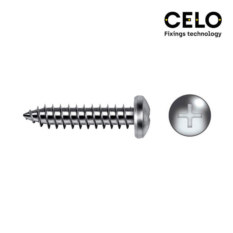 Caja 250 Unid. Tornillo Chapa Alomada Philips Din/Ref 7981 4,8x19mm Zincado Celo