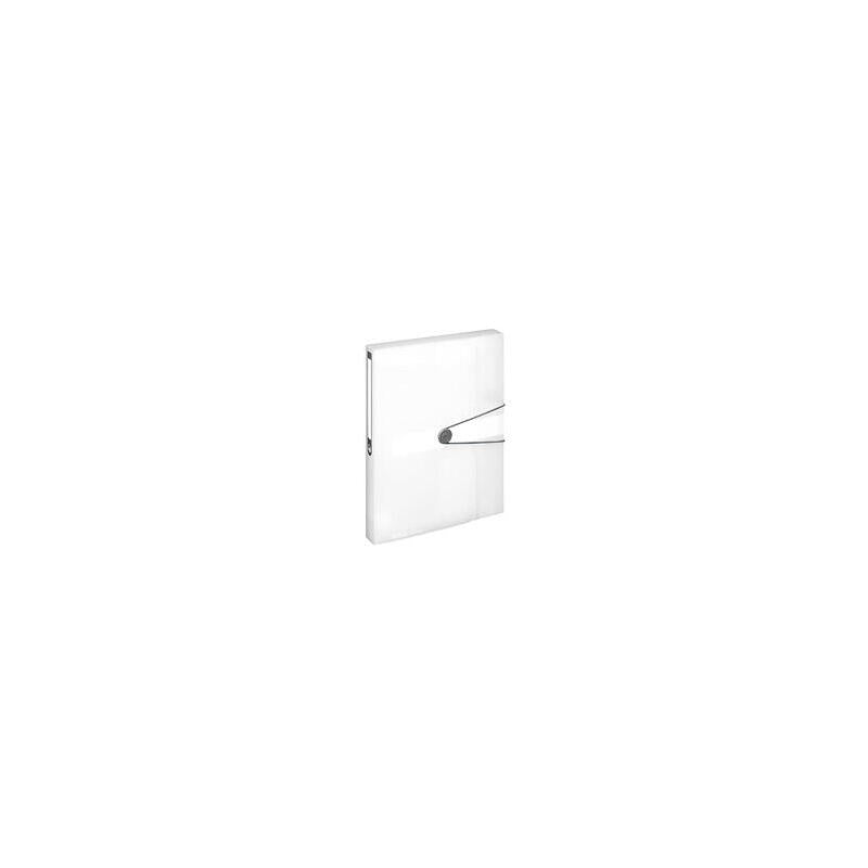 Caja De Colección Herlitz A4 Pp 4,0cm Color Transparenteee Con Banda Elámica