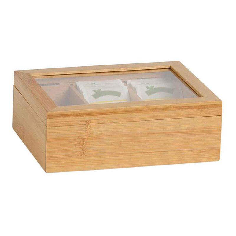Caja De Infusiones De Bambú 21x16x7,5cm Cc73015 Andrea House