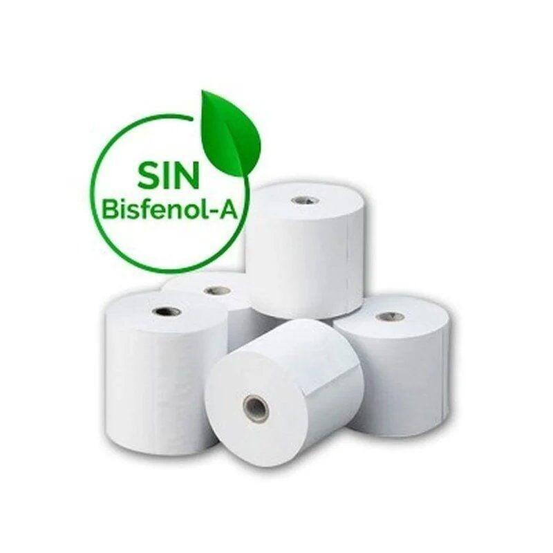 Caja De Rollos Papel Térmico Genérico 80x60 Bpaf 80 X 60mm 80 Unidades