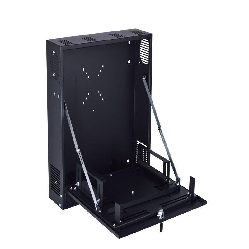 Caja De Seguridad De 24" X 24" X 6" Con Soporte De Montaje Dvr Y Monitor De 24"