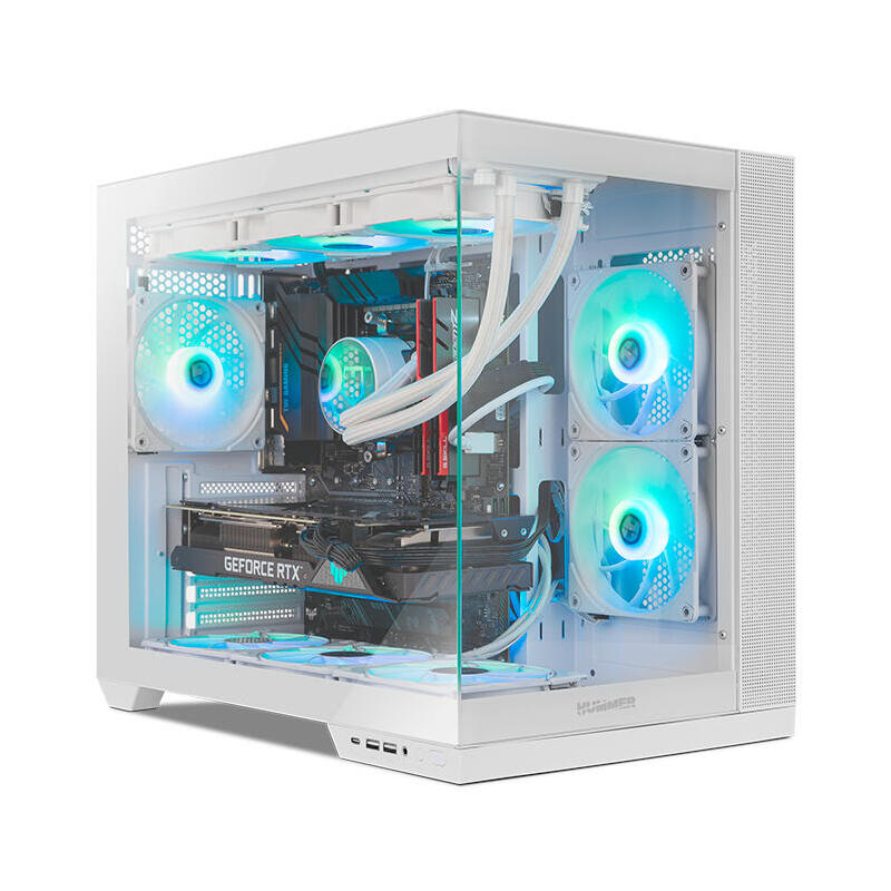 Caja Gaming Semitorre Nox Hummer Astra Neo Blanca