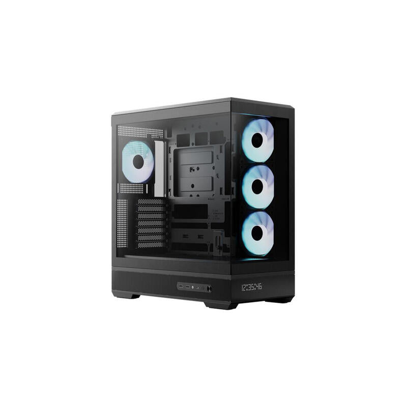 Caja Pc Aerocool P500b Digi-Bk-V1, Torre Negra, Vidrio Templado X 2 Accm-Pn09143.11
