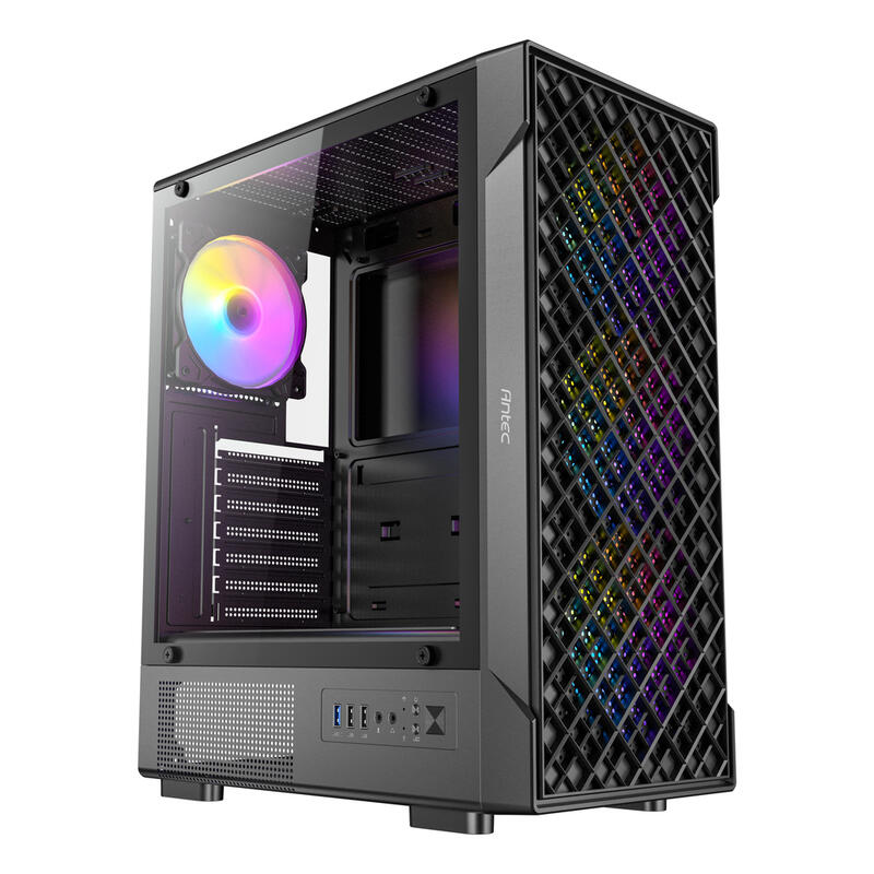 Caja Antec Vx-310 Atx 4 Ventiladores Argb Negra