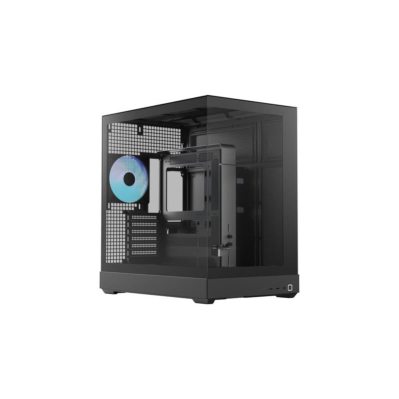 Caja Pc Apnx V2-F-Bk-V1, Negra, Vidrio Templado X 3 Apcm-Vi03143.11