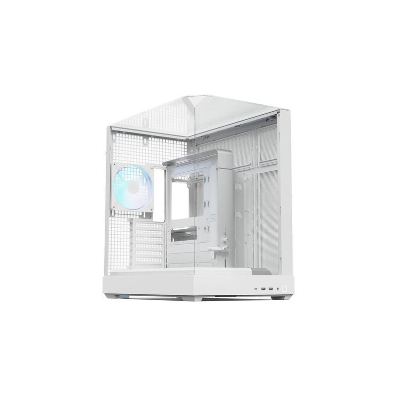 Caja Pc Apnx V2, Torre Vidrio Templado X 3 Apcm-Vi02143.21 Blanca