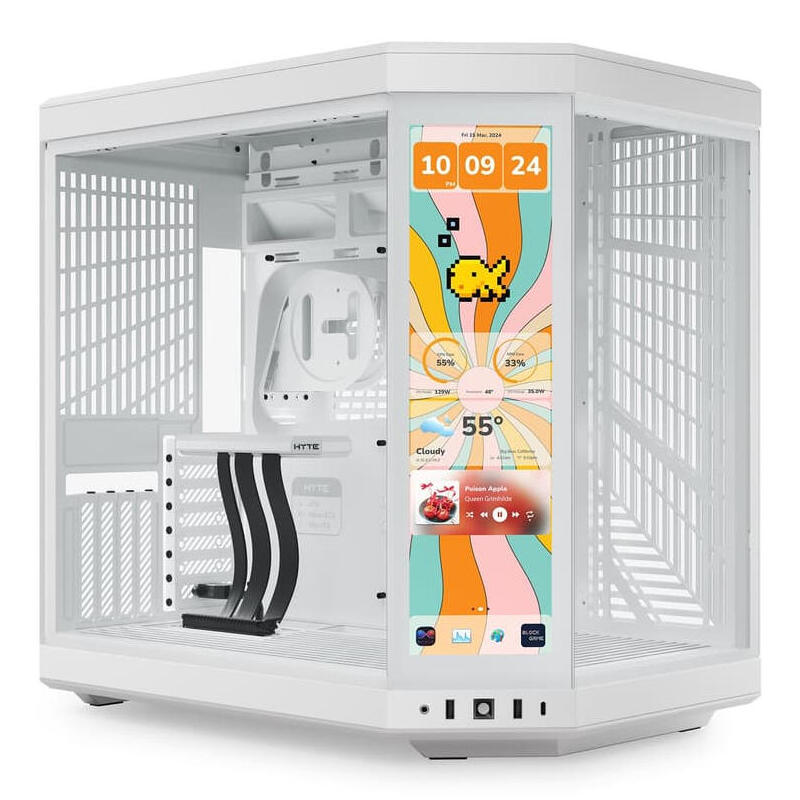 Caja Pc Atx Semitorre Hyte Y70 Touch Infinite Snow Blanca Cs-Hyte-Y70tti-Ww