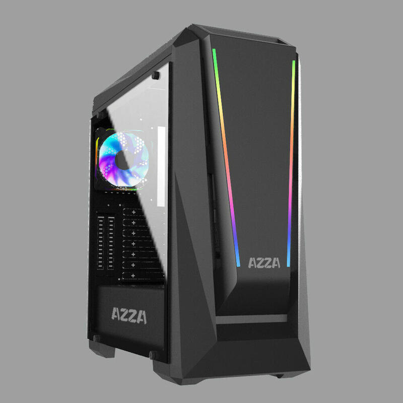 Caja Pc Azza Midi Atx Chroma 410a (B/Win) 1x Rgb Csaz-410a