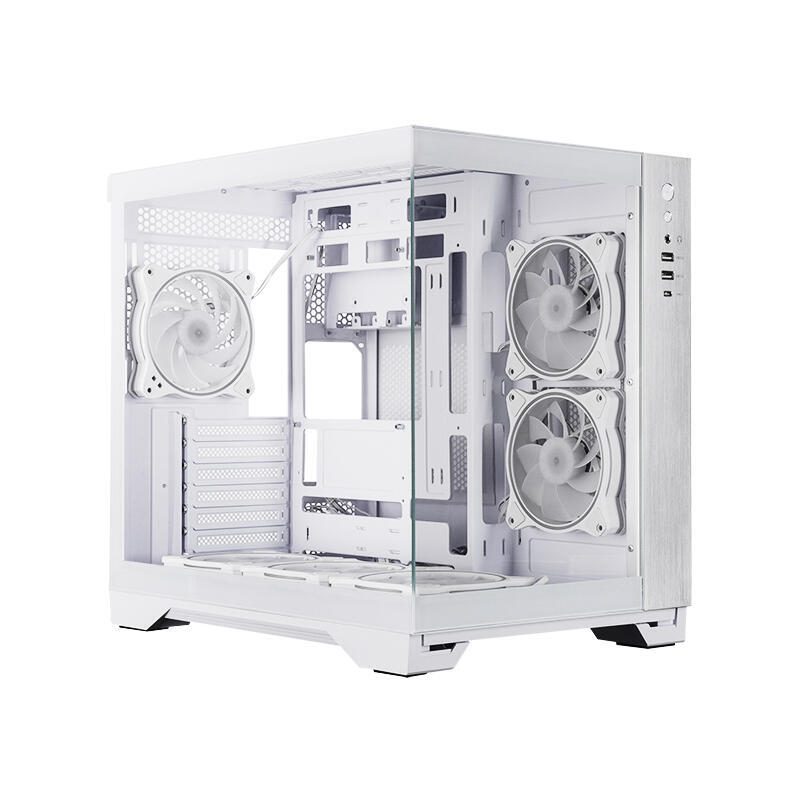 Caja Pc Chieftec Gm-30w-Tg-Op Cubo Blanco
