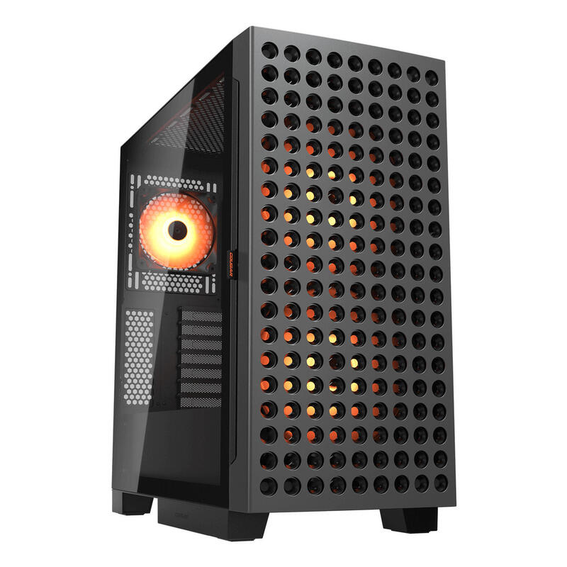Caja Pc Cougar Semitorre Airface Eco Rgb Negro