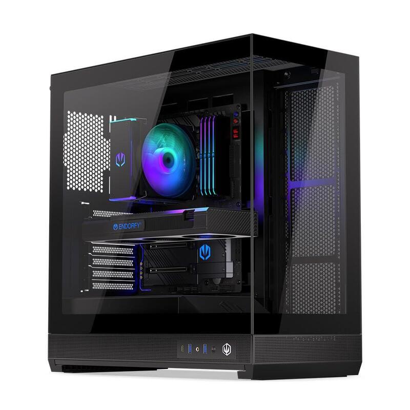 Caja Pc Endorfy Fishtank 6000 Flex (Negro, Tempered Glass X 2) Ey2a026