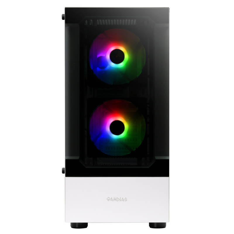 Caja Pc Gamdias Case Talos E3 White Mid Tower 3x120mm Argb Tg 16332-32323-30000-G