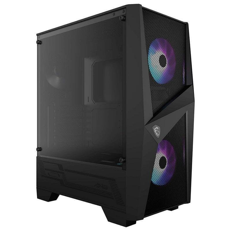 Caja Pc Gaming Msi Mag Forge 100r Cristal Templado Usb 3.2 Argb Negra