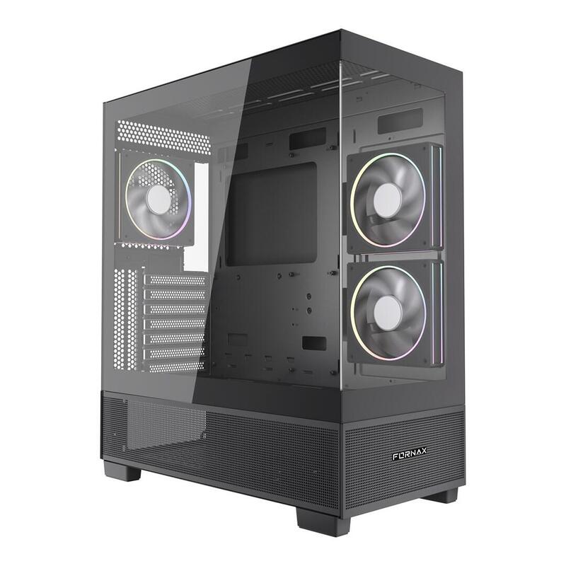 Caja Pc Gembird Gaming Computer Case Fornax X550 2xusb 3.0+ Tipo C 9x Fan Pwm+Argb