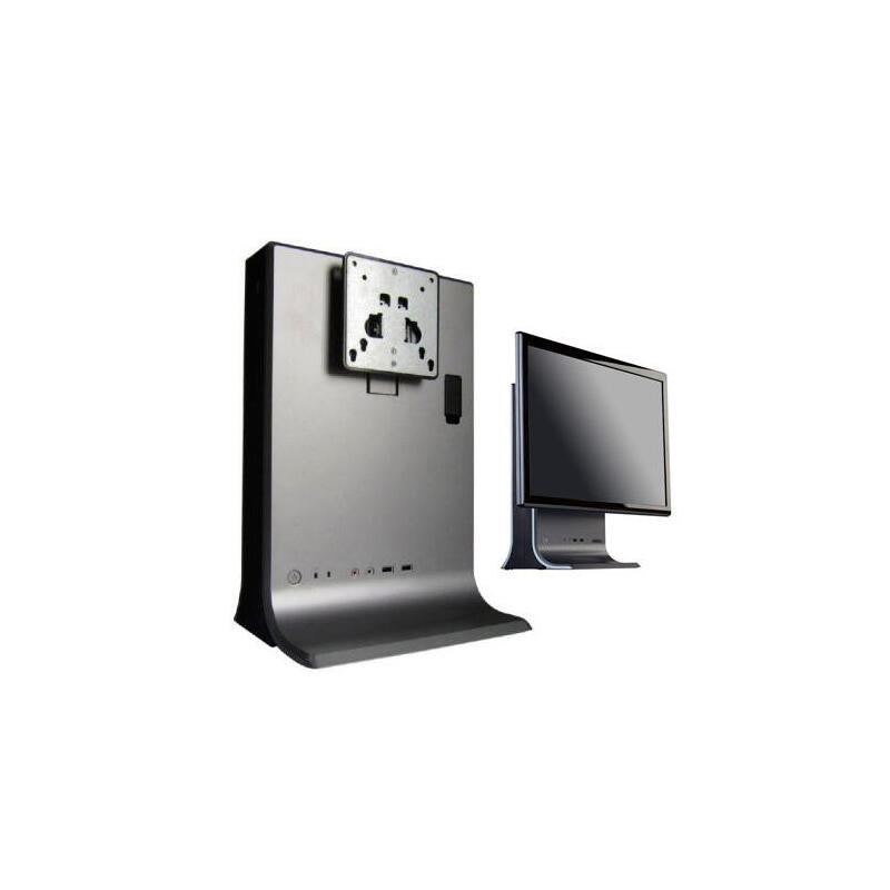 Caja Pc Hiditec Itx All In One D-1 Sin Fuente Chasis Vertical Con Soporte Vesa Conexiones Frontales 2xusb Audio Sin Fuente De Alimentacion