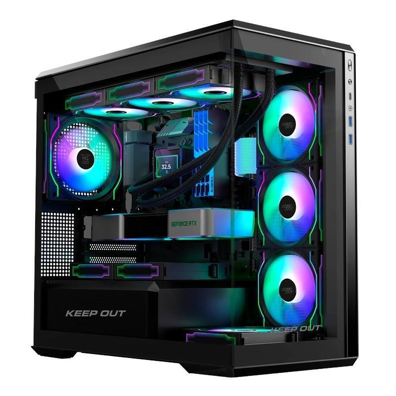 Caja Pc Keep Out M-Atx Xc-905 Pro+ 4fans Hub C 3x2