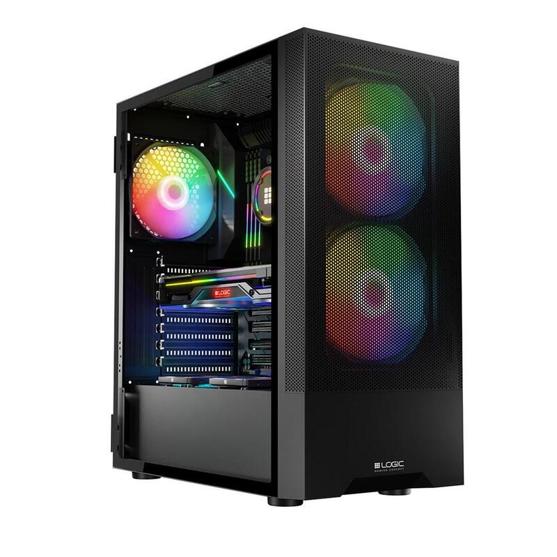 Caja Pc Logic Arya Argb Minidi Usb 3.0 Negro