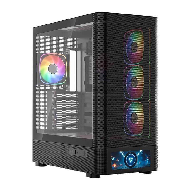 Caja Pc Modecom Or Volcano Aq500 Argb Midi Negro