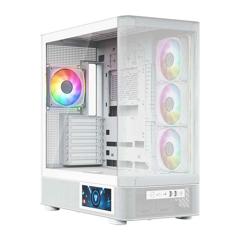 Caja Pc Modecom Volcano Aq400 Argb Midi Blanco