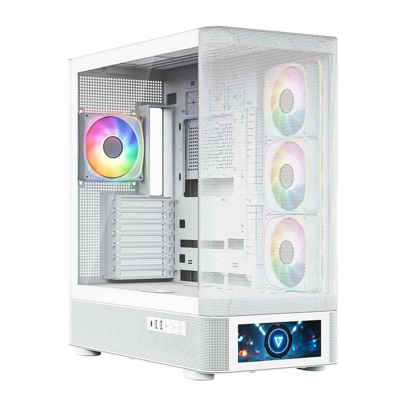 Caja Pc Modecom Volcano Aq500 Argb Midi Blanco