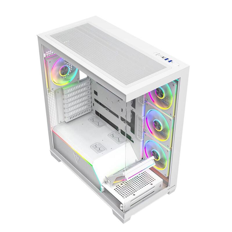 Caja Pc Modecom Volcano Stellar Plus Argb Midi 8f Blanco