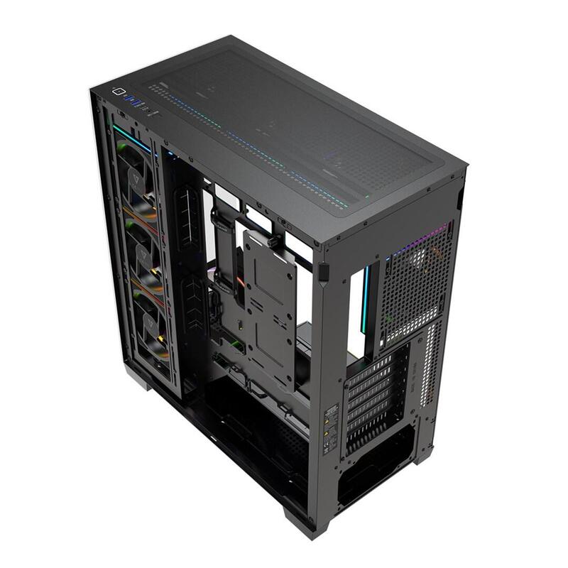 Caja Pc Modecom Volcano Stellar Plus Argb Midi 8f Negro At-Stellar-Plus-8f-Argb-
