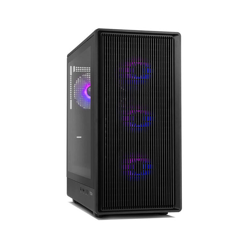 Caja Pc Nox Semitorre Mesh Infinity Iota Argb Negro Usb 3.0