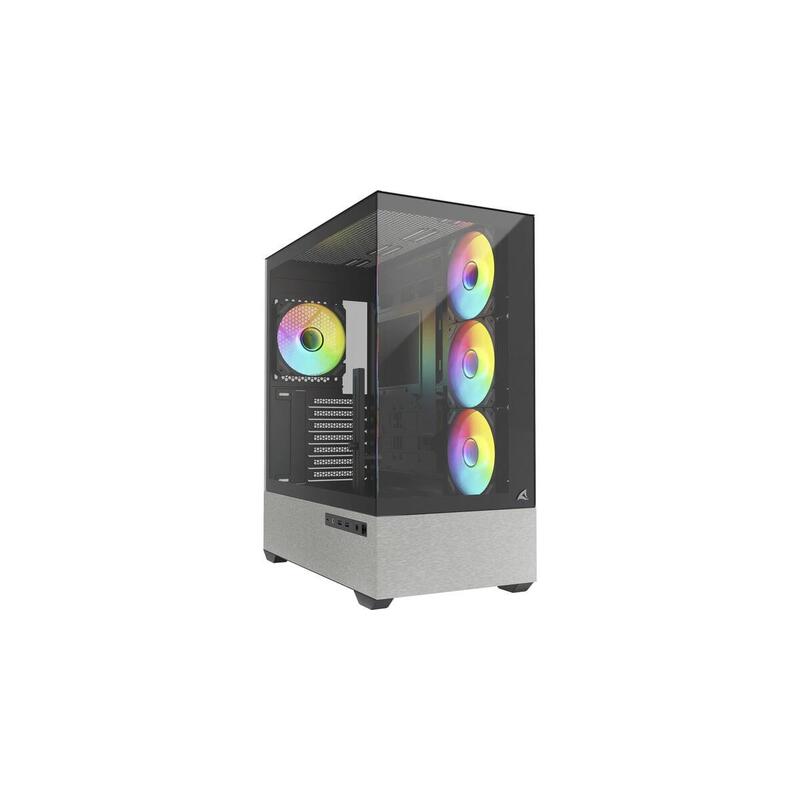 Caja Pc Sharkoon Ak7 Argb Negra, Vidrio Templado X 2 4044951044177