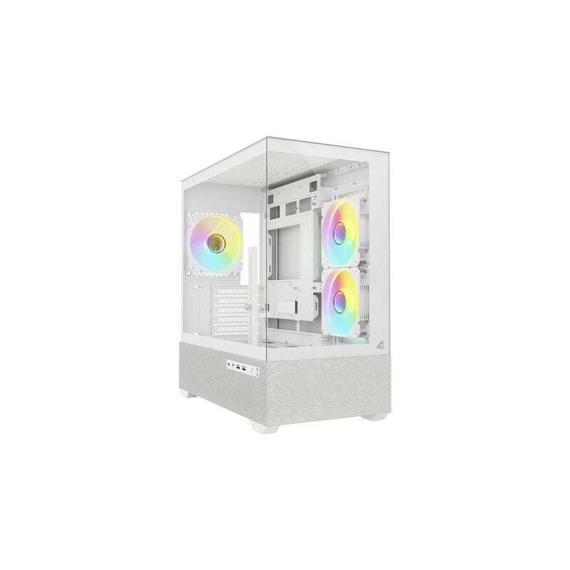 Caja Pc Sharkoon Mk7 Argb Blanca, Vidrio Templado X 2 4044951044245