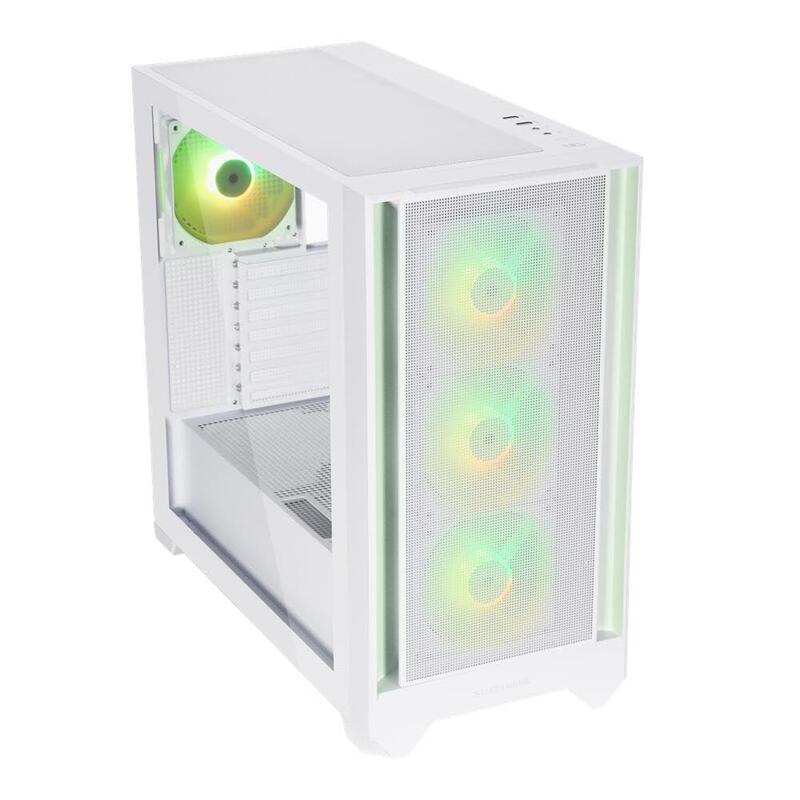 Caja Pc Silentware Flow 110 Argb (Blanco, Tempered Glass) Flow110white