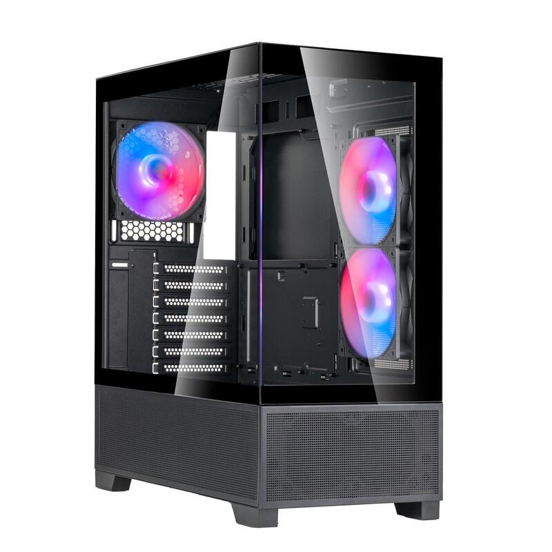 Caja Pc Silverstone Technology Lucid 05 (Negro, 270° Panoramaglas-Design) Sst-Ld05-B-Arg