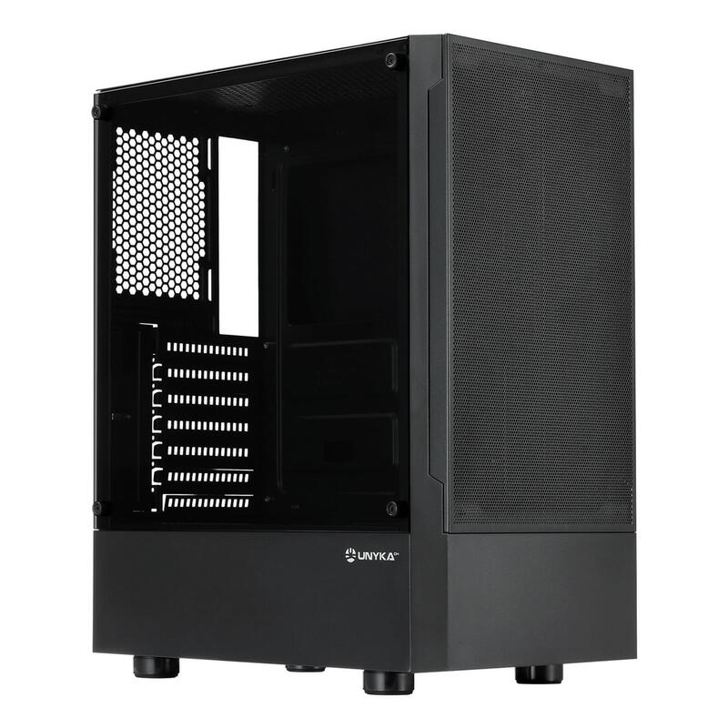 Caja Pc Unykach Aero C35 Atx - Fuente De Alimentacion 500w Incluida - Tamaã±O Disco Soportado 3.5", 2.5" - Usb-A 3.0 Y