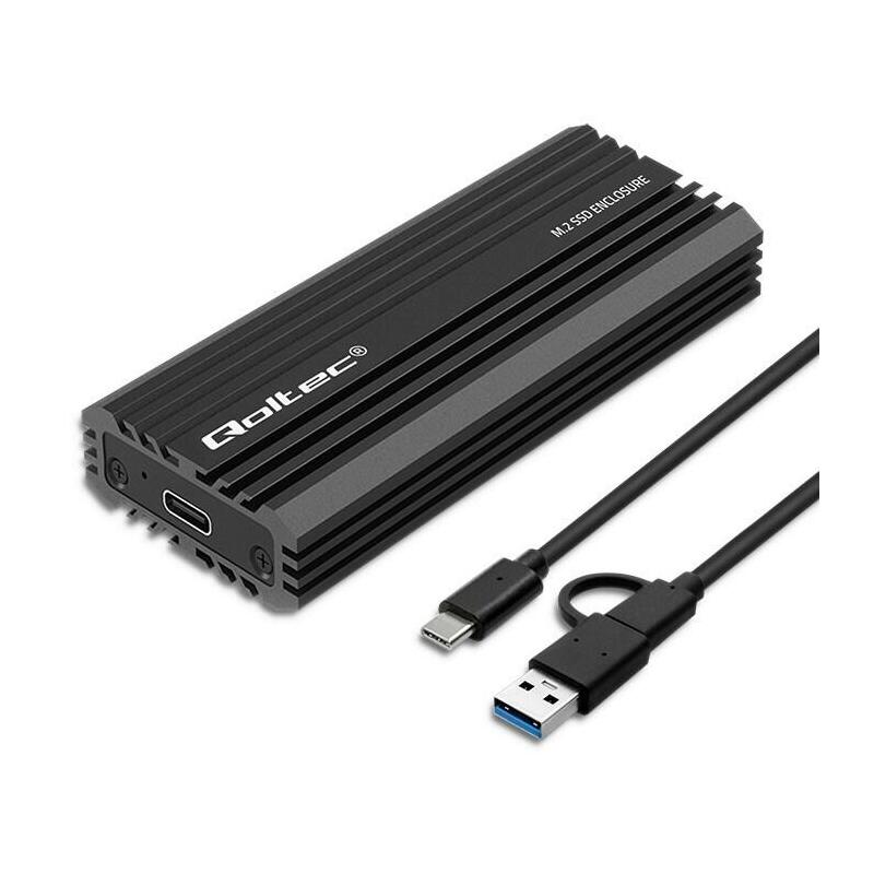 Caja Qoltec 52270 Nv2270 Para Unidad Ssd M.2 Sata Nvme Usb-C 2tb